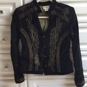 Suede beaded jacket